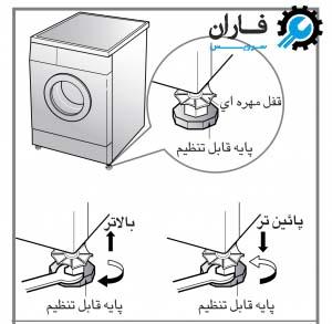 پایه کابین لباسشویی