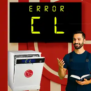 رفع ارور cl ماشین ظرفشویی ال جی
