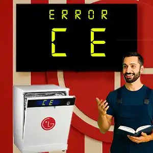 رفع ارور ce ماشین ظرفشویی ال جی