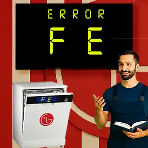 رفع ارور fe ماشین ظرفشویی ال جی