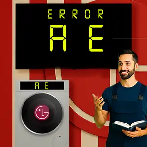 رفع ارور AE ماشین لباسشویی ال جی