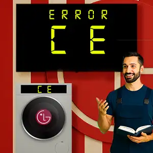 رفع ارور ce لباسشویی ال جی