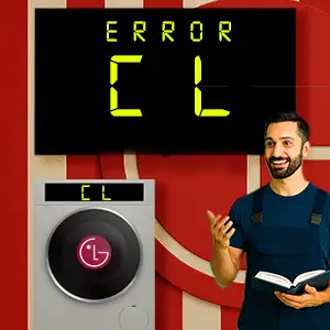 رفع ارور cl لباسشویی ال جی