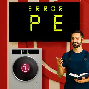 رفع ارور pe لباسشویی ال جی