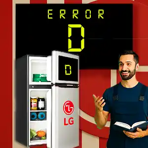 رفع ارور d یخچال ال جی