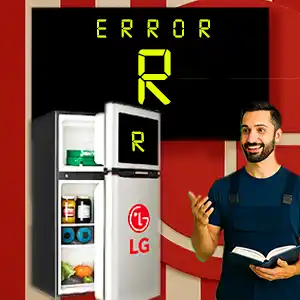رفع ارور r در یخچال فریزر ال جی